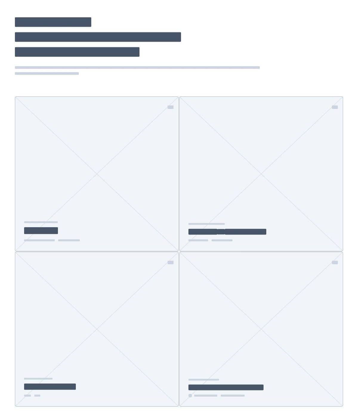 Wireframe view of the Pottery by Tolu “Four ways” section